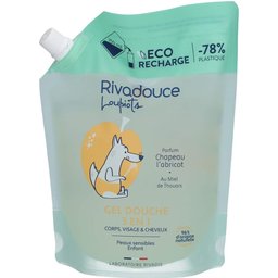 Loupiots Gel Douche Chapeau l'Abricot Recharge 750 ml
