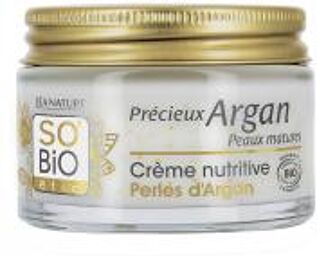 Précieux Argan Crème Nutritive Perles d'Argan Peaux Matures Bio 50 ml - Pot 50 ml