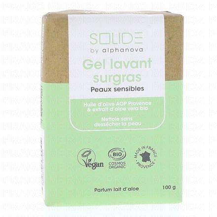Solide - Gel Lavant Surgras Lait d'Aloe Bio 100 g