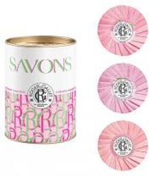 Assortiment 3 Savons 100 g - Rose, Feuille de Thé, Rose Thé - Boîte 3 x 100 g