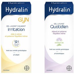 Hydralin® Quotidien Gel Lavant + Gyn Irritation Gel Lavant Calmant