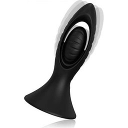 Vibrateur Plug Anal Silicone Noir 1ut
