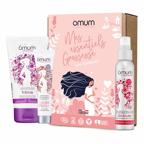 Coffret Cadeau Mes Essentiels Grossesse Future Maman 3 Soins + 1 Guide