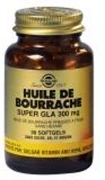 Bourrache Super Gla 300 mg Softgels - Flacon 30 gélules