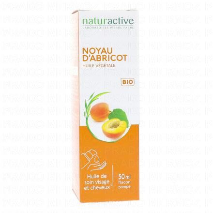 Huile végétale Noyau d'Abricot Bio Flacon Pompe 50ml