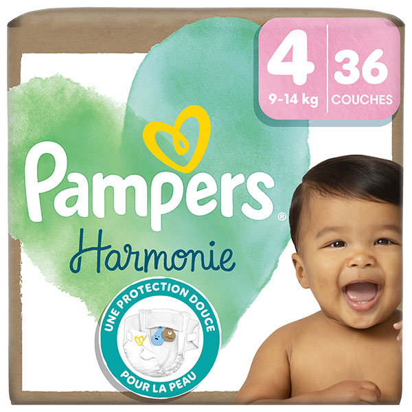 Couches Harmonie T4 (9-14 Kg) Avec Emballage Papier Recyclable