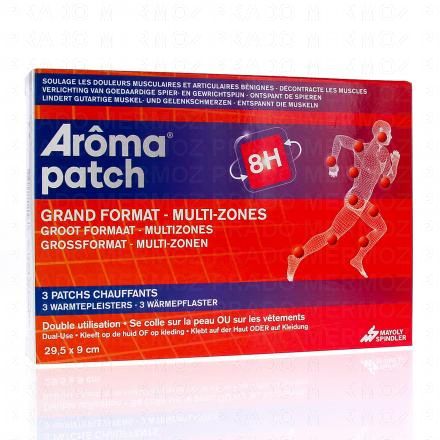 AROMA Patch Chauffants petit format multi-zones 8h x3 grand format