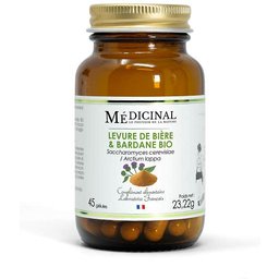Levure de Bière Bardane Bio 45 Gélules