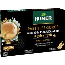 Pastilles Gorge Miel De Manuka Actif IAA15+ & Gelée Royale 16 Pastilles