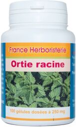 GELULES ORTIE RACINE - dosées à 250 mg poudre pure.