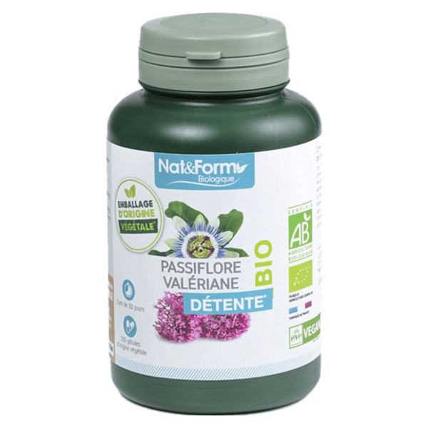 Bio Passiflore Valériane 200 gélules végétales