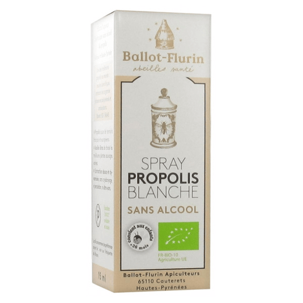 Hygiène et Soins Spray Propolis Blanche Sans Alcool Bio 15ml