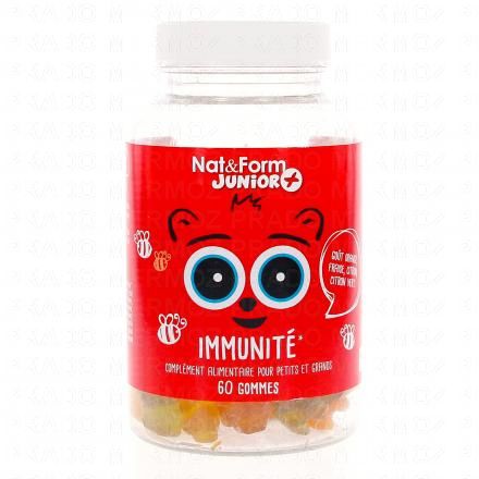 NAT & FORM Junior+ Immunité gommes ours x60