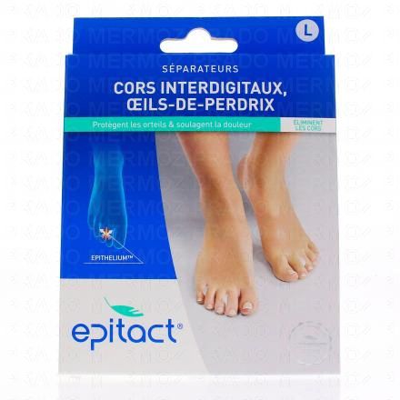 Séparateurs de cors interdigitaux oeils de perdrix à l'epithelium lot de 4 grands