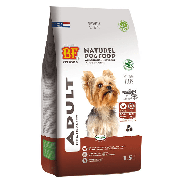 Mini Croquettes Petit Chien Adulte sans Céréales 1,5kg
