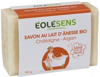 Eolesens Savon au lait d'Ânesse, Châtaigne et Argan - 100g