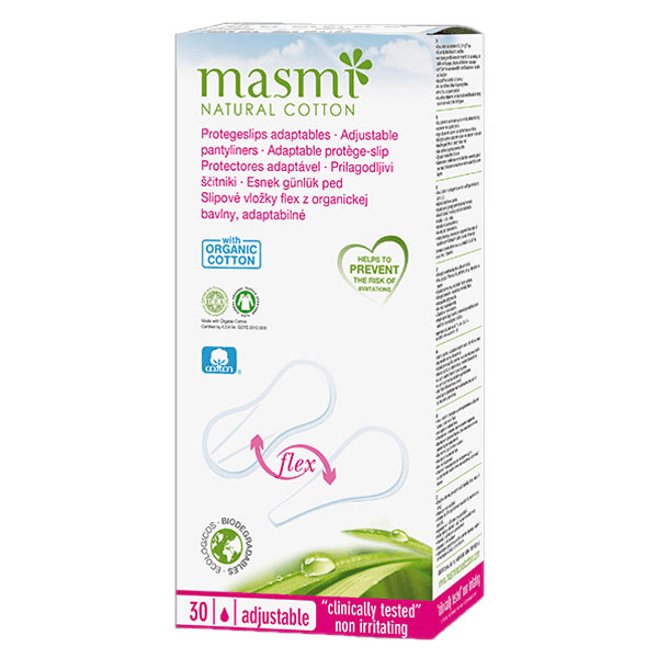 Protèges-slip Coton Bio Adaptable 30 unités