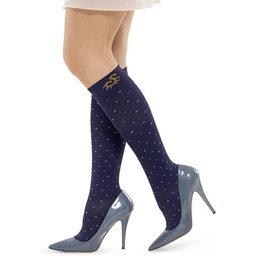 Socks For You Bamboo Pois 1S Bleu 1 Paire