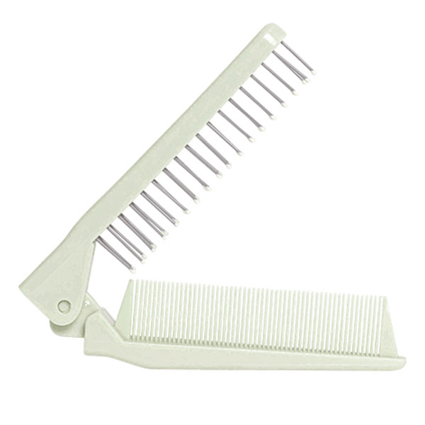 Horizane Santé - Peigne Brosse à Cheveux Pliable Vert - Compact & Pratique