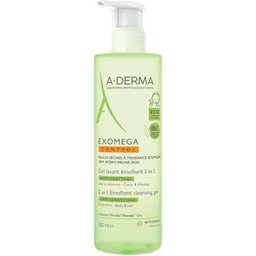 Exomega Control Gel lavant émollient 2 en 1 anti-grattage