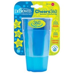 Dr Brown's Verre 360 Sans Embout 300ml Bleu 1ut
