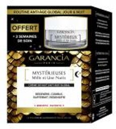 Mystérieuses Mille et Une Nuits Crème de Nuit Anti-Âge 30 ml + Mystérieux Mille et Un Jours Crème de Jour Anti-Âge 10 ml Offert - Lot 2 produits dont 1 offert