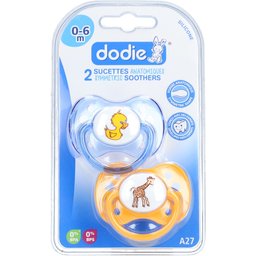 Dodie® Tétine anatomique en silicone de 0 à 6 mois