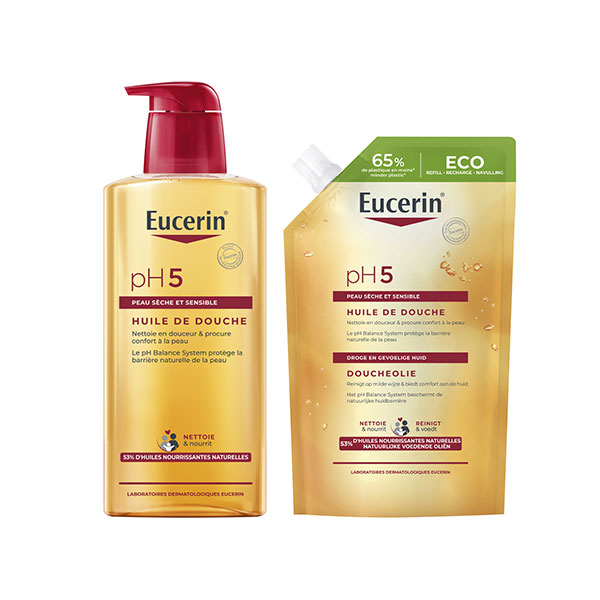 Duo Huile de Douche Peaux Sensibles Sèches