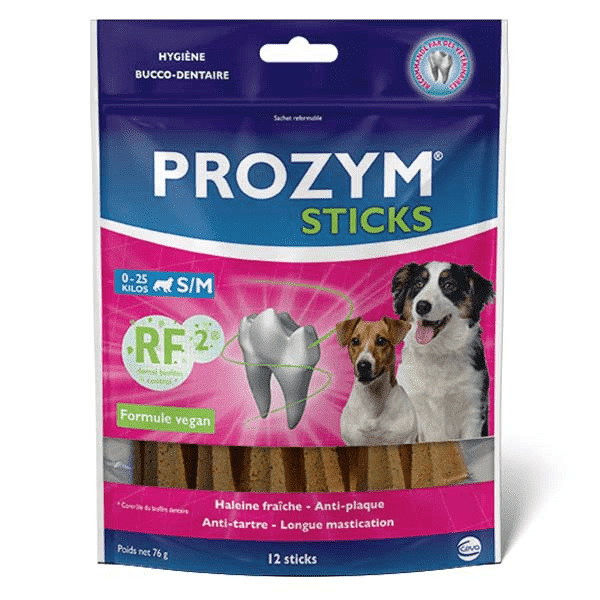 RF2 Sticks à Mâcher Chien S/M (0-25kg) 12 unités