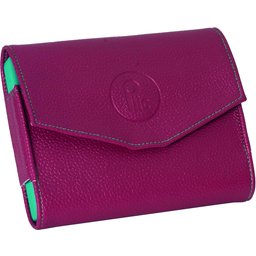 Pilulier Slim Simili Cuir Bordeaux