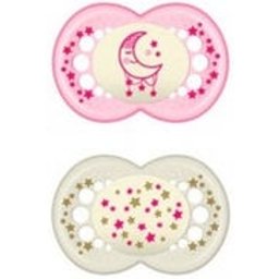 Baby Soother Silicone Original Night + 6 M Pack D
