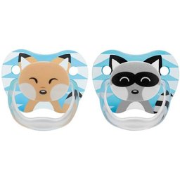 Sucette DrBrown's Prevent Animal Faces Child Size 1 Taille 0-6M 2 pièces