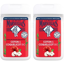 Douche Crème Extra Doux Lait de Coton et Coquelicot, 250 ml