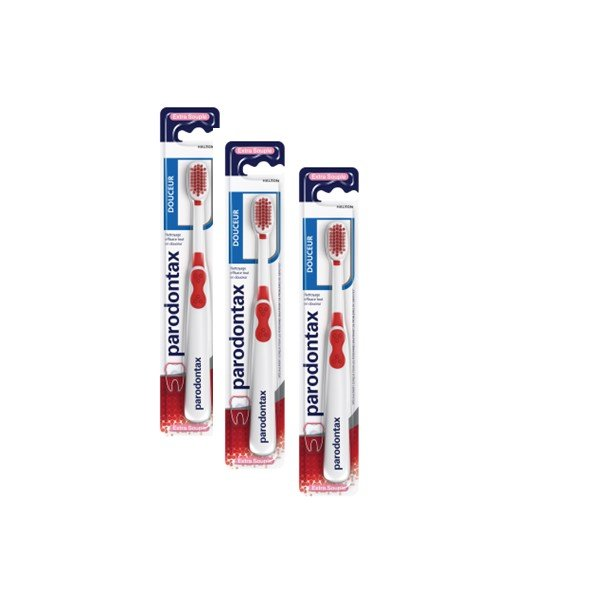 Pack de 3 Brosses à dents douceur Extra Souple