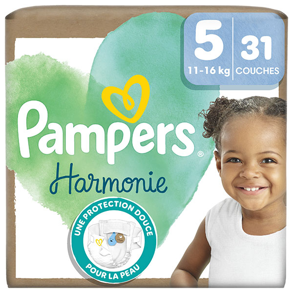 Couches Harmonie T5 (11-16 Kg) Avec Emballage Papier Recyclable