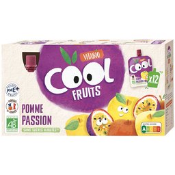 Cool Fruits Pomme DE France Passion +3 ans 12x90g