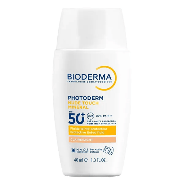 Photoderm Nude Touch Crème Solaire minérale Teinte Claire SPF50+ 40ml