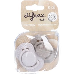 Tétine Dynamic Harmony Gris clair - Gris foncé 0-3mois