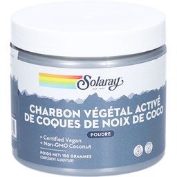 Solaray Charbon Végétal Activé de Coques de Noix de Coco