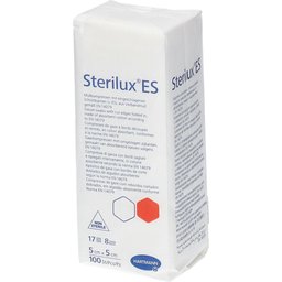 Stérilux® ES Compresses de gaze hydrophiles 8 Plis 5 x 5 cm