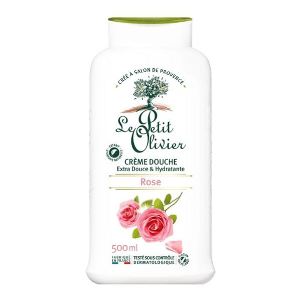 - Crème Douche Extra Douce - Parfum Rose - Sans Savon 500ml
