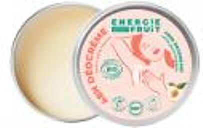 Énergie Fruit Deocreme 48H Certifie Bio Par Ecocert Péché Blanche & Eau de Riz 45 g - Boîte 45 g