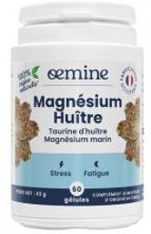 Magnésium Huître 60 Gélules - Pot 60 gélules