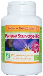 200 gélules PENSEE SAUVAGE BIO AB dosées à 250 mg.