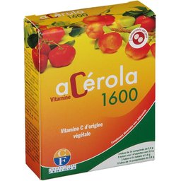Acérola 1600 Vitamine C d'origine végétale