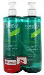 Exfoliac Gel Moussant Doux Peaux à Imperfections 2 x 400 ml - Lot 2 x 400 ml