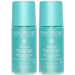 Lot de 2 Déodorants Mentha Roll-On 48h