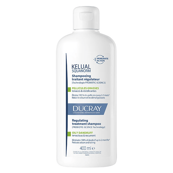 Kélual Squanorm Shampooing traitant Pellicules grasses 400ml