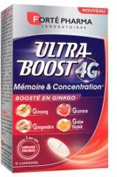 Forté Pharma Ultra Boost 4G Mémoire & Concentration 15 Comprimés - Boîte 15 comprimés de 1 g