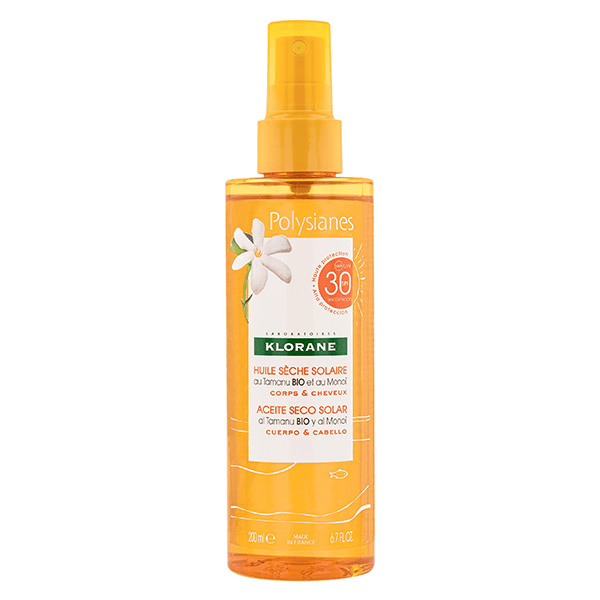 Monoï & Tamanu Huile Sèche Solaire SPF30 200ml